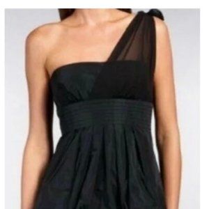 BCBG Max Azria Black One Shoulder Dress, Size O or XS/S